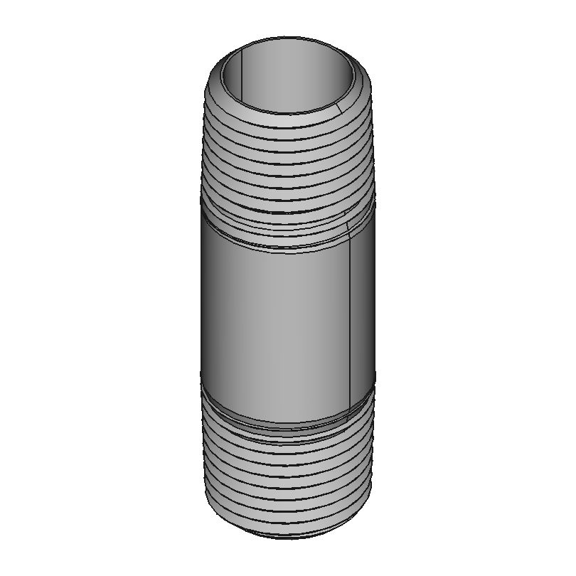 High-Pressure Plated Brass Threaded Pipe Nipples and Pipe