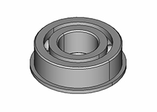 Lubrication-Free Plastic Flanged Ball Bearings