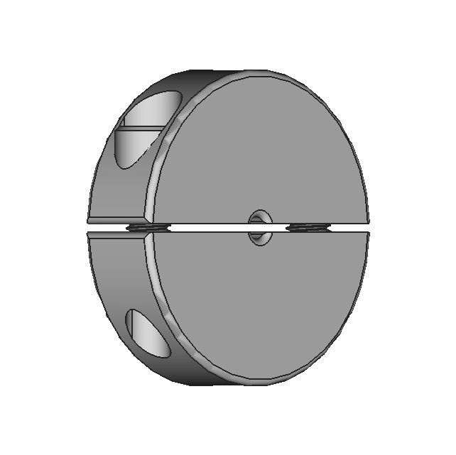 Machinable-Bore Clamping Two-Piece Shaft Collars