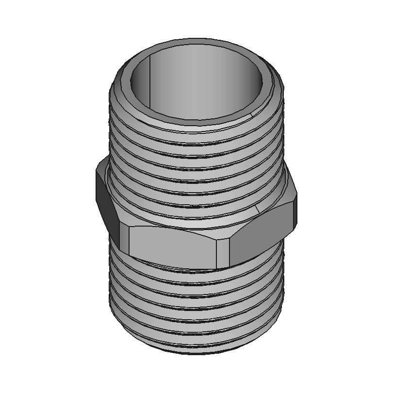 Medium-Pressure Plated Brass Threaded Pipe Fittings
