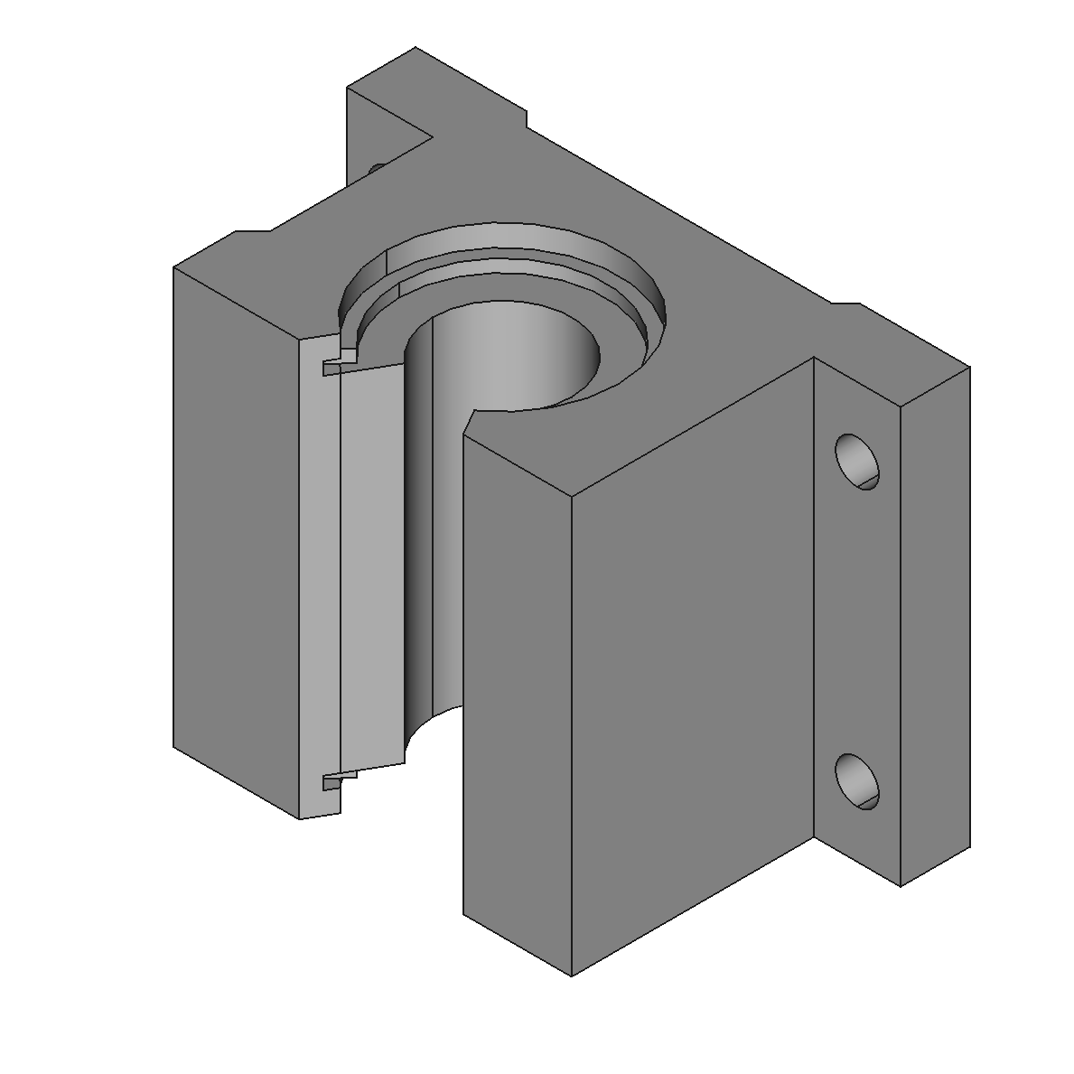 Mounted Linear Sleeve Bearings for Support Rail Shafts