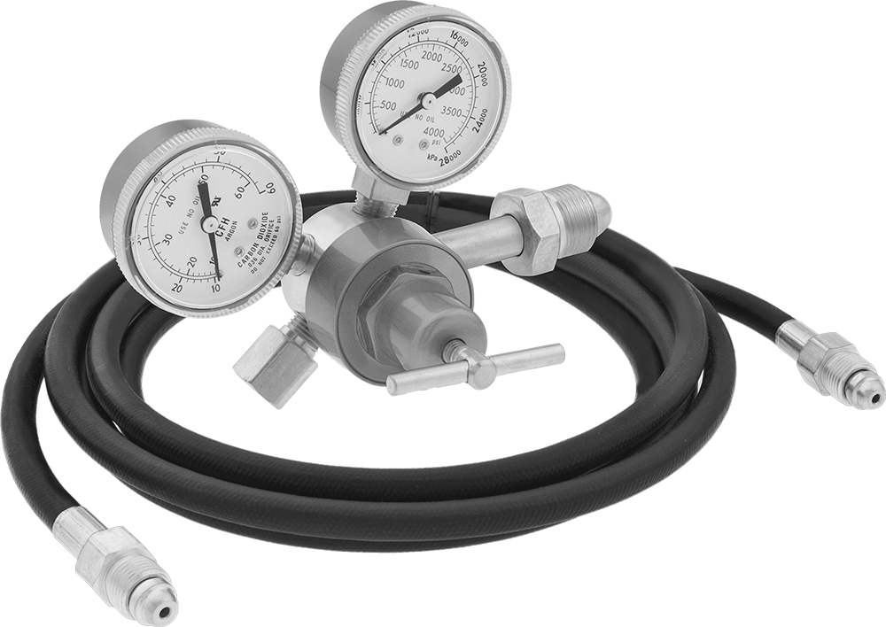 Tank-Mount Pressure-Regulating Valves with Flowmeter for Inert Gas