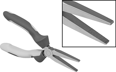 Wide-Tipped Electrical-Insulating Long-Nose Pliers